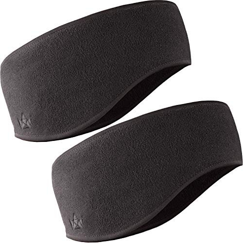 The Friendly Swede Stirnband - Kopfband, Headband für optimalen Ohrenschutz beim Jogging, Wandern, Skifahren und Motorrad Fahren - Stirnbänder für Damen und Herren das Winter und Herbst - 2er Set