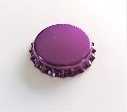 Vigo Presses Bottle Caps – 26mm Crown Caps Will Fit Almost All Beer Bottles – Suitable for All Homebrewing Applications – (Purple, 100)