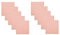 Betz 10 Stück Badvorleger Palermo 100% Baumwolle Badematte Badteppich Duschvorlage Größe 60x60 cm Qualität 680g/m² Farbe Apricot