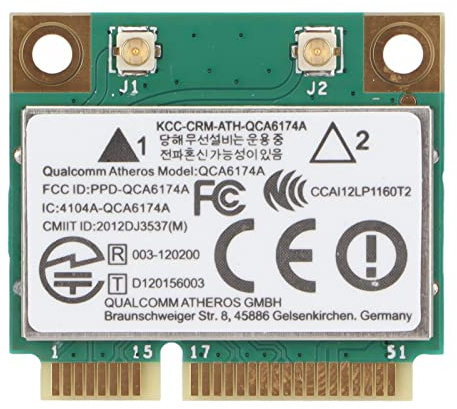 QCA6174 WLAN Kartennetzwerk, Dualband Wireless PCI E 802.11N WLAN Karte, 1200Mbps Wireless Karte BT 4.1, PCIE WiFi Karte für 10