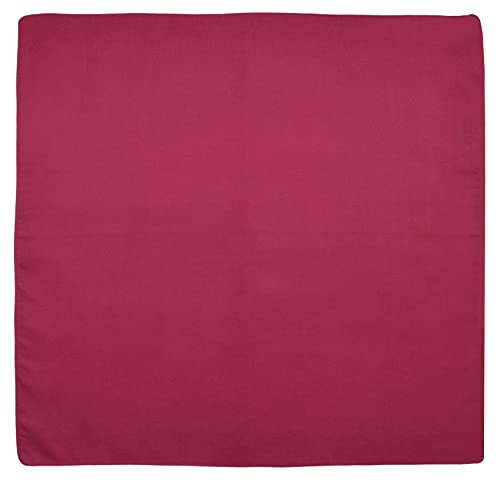 thb Richter Multifunktionstuch Bandana-Tuch Nickitücher Halstuch Kopftuch Zimmermanns- und Richtfesttücher 100% Baumwolle/Cotton Biker Rad Outdoor Schweißtuch Stirnbänder (Unifarben - Bordeauxrot)