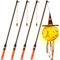 Laternenstab Elektrisch mit LED 4PCS, 2024 Aktualisierung Laternenstock mit LED für St Martin LED Elektronischer Laternenstab für Kinderpartys, St Martin, Halloween,Martinsumzüge,Laternenumzüge