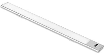 Emuca - LED-Einbauleuchte Kaus USB Aufladbar mit switch, L 400 mm, Matt eloxiert, Kunststoff und Aluminium