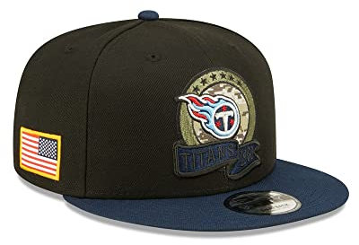New Era NFL Tennessee Titans Salute to Service 2022 Snapback 9FIFTY Game Cap, Größe :S/M