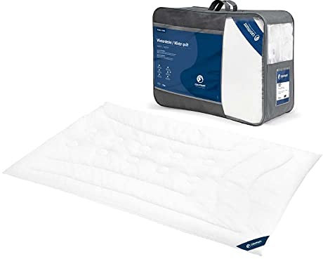casimum® luxuriöse Kamelhaardecke | Winterdecke, Naturhaardecke | 155 x 200 cm | Füllung: 100% weicher Kamelhaar Flaum | Bezug: 100% Baumwolle | allergikerfreundlich | Made in Germany