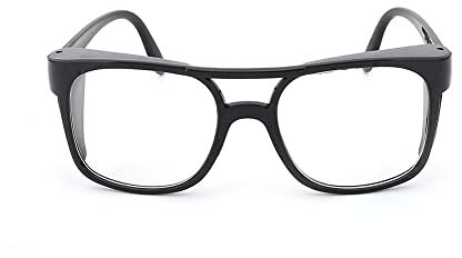 Safety Glasses, Wrap-Around Protective Goggles Anti-Splash Welding Spectacle for Brazing, Cutting and Tig Welding - Transparent