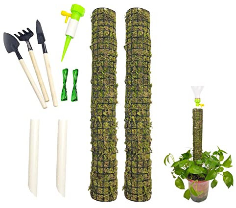 Pflanzen-Kletterstange Monstera Selbstbewässernder Pflanzenstab für Kletterpflanzen moos Stange rankstab kokos Langlebige Pflanzenstützen für Topfpflanzen, Kletterpflanzen, Schlingpflanzen