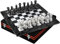 UMAID Marmor-Schach-Set für Erwachsene, 30,5 cm, handgefertigtes Marmor-Schachbrett mit gewichteten Teilen und Samt-Aufbewahrungsbox, luxuriöses Schachspiel für Zuhause, Büro oder elegante Dekoration
