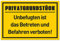 Privatgrundstück Schilder (30x20 cm Kunststoff) - Betreten und Befahren verboten Schild - Privatweg - Zutritt verboten - Durchgang Privat - (Gelb) Betreten Verboten