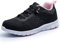 SPIEZ Leichte Arbeitsschuhe Damen Atmungsaktiv Pannensichere Sicherheitsschuhe für Damen, rutschfeste Modische Sneakers für die Arbeit und den Alltag (Schwarz-Rosa, EU 38.5)