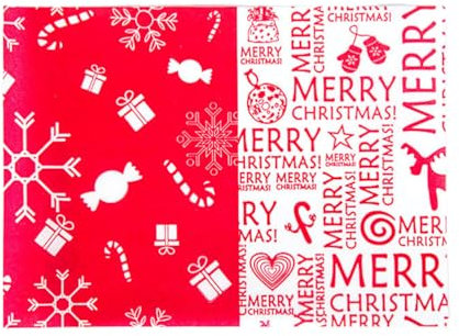 UPKOCH 500 Stück Verpackungs-Bonbonpapier Wachspapierbögen Für Lebensmittel Weihnachts-Geschenkpapier Weihnachts-Nougat-Geschenkpapier Weihnachts-Schokoladen-Bonbonpapier Schablone