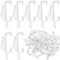 GADGET PLANET Plastic Curtain Hooks (Pack of 80) Curtain Glider Hooks | Curtain Track Hooks | For Window Tracks, Showers & Doors | Strong, Sturdy and Smooth Sliding.