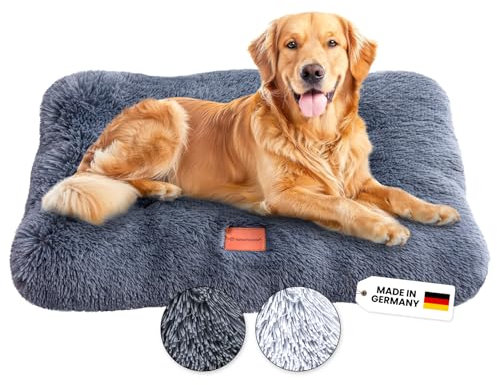 Wahre Tierliebe Premium Hundekissen Fluffy - Weiche Schlafstätte für deinen Vierbeiner - Leicht zu reinigen - Perfekt für Zuhause und unterwegs, hundebett, hundematte, hundebett waschbar