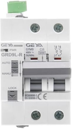 GEYA Dispositivo di richiusura automatica accoppiato con Minuscolo interruttore automatico Dispositivo, Casa intelligente(2P MCB 16A)