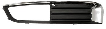 Rejilla izquierda parachoques negra con asiento Fendi con moldura cromada compatible con Opel Insignia