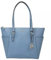 Michael Kors Charlotte Große Tragetasche mit Reißverschluss oben, Denim, Large
