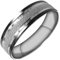 Everstone Damen-Ring Titan, Herren-Ring Titan, Freundschaftsringe, Hochzeitsringe, Eheringe, Farbe: Schwarz Silber, Breite Sz77