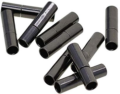 10 Sets 3 mm Bajonett-Druckverschlüsse, Lederschnurenden, Verbindungsstück, Schmuckherstellung