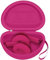 Custodia rigida per cuffie Beats Solo 4/Studio Pro/Solo 3/Studio 3/Solo 2/Over Ear, con tasca per cavi per viaggi (solo scatola) (rosso rosa)
