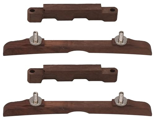 BQLZR Adjustable Rosewood Bridge for Mandolin Repair Tool 4.53x0.79x0.31inch Pack of 2