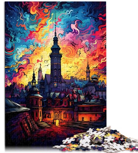 Jigsaw Puzzles 2000 Piece for Adults Royal Castle Warsaw Cartoon Jigsaw Puzzle great 27.56 in x39.37 in for teenager Age 14 Years Up
