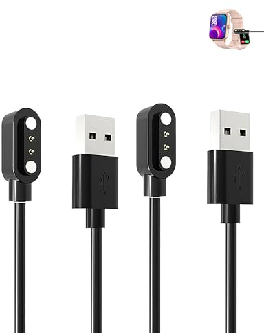 (2 Stück) Kabel für Fitpolo AR-01 Smart Watch 1.8, yystao Stabiles magnetisches USB Ladekabel kompatibel mit Fitpolo AR-01