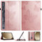 DayQiQiPu Funda para ZTE Nubia RedMagic Gaming Pad Pro 10.9 Pulgadas – Estuche Tipo Folio Cuero PU Patrón de Mariposa, Cubierta Cartera con Solapa, Carcasa Protectora con Soporte Oro Rosa