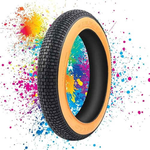20x4.0 20 Zoll Fatbike-Reifen, 20-4.0 All-Terrain Ersatz für E-Bike Strand mit Brauner Seite 20 4 0 Natürlicher Gummi Verschleißfest 60 PSI(TIRE)