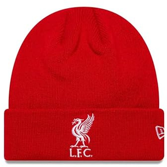 New Era Liverpool Football Club Core Logo Manschette Strickmütze Totenkopf Beanie Mütze Rot Kindergröße