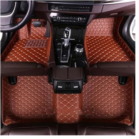 Automatten Auto Fußmatten Für Nissan Für Qashqai 2016-2019 Custom Car Fuß Pads Automobil Teppich Abdeckung Innen Zubehör Fußraummatten schwarz(Braun)