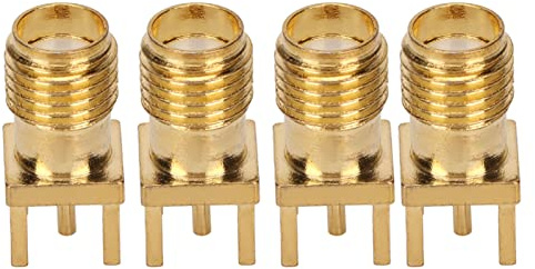 Qudinip 100 Stück RF-Koaxialkabel-Adapter, Zuverlässige Buchsen für GPS-WiFi-Empfänger und Scanner, Hergestellt aus OFC-Material