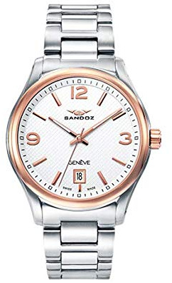 Sandoz - Reloj Acero Bicolor IP Rosa Brazalete Sr Casuel Sa - 81425-95