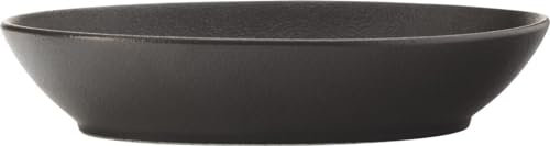 Maxwell & Williams Caviar Black Schale Oval, Schüssel, Premium-Keramik, Schwarz, 20 x 14 cm, 500 ml, AX0207