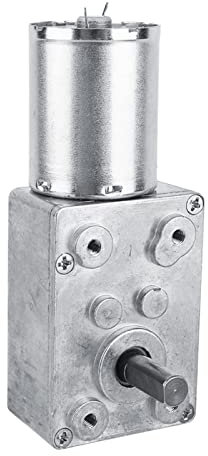 1Pc DC 12V Gear Box Reversible Reduction Motor High Turbo Worm Reduction Electric Motor CW/CCW (62RPM) for A Door Opener Miniature Winch