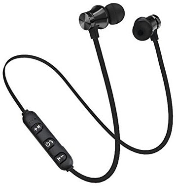 AchidistviQ - Auriculares estéreo magnéticos en los oídos, inalámbricos, Bluetooth 4,2, regalo negro