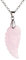 JSDDE Edelstein Charm-Anhänger Reiki Healing Stein Carved Flügel Engelsflügel Anhänger Halskette Glückbringer Pendant Rosenquarz