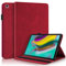 Aswant Funda Samsung Tab S5e de 10,5 pulgadas Piel PU Diseño de Arbol en Relieve, Funda Tipo Cartera con Ranura para Tarjetas para Tablet Samsung Galaxy Tab S5e 2019 10,5 SM-T720 / SM-T725 Rojo