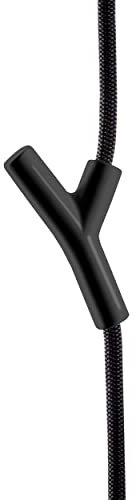Depot4Design Wardrope Garderobe, Haken schwarz Seil schwarz matt mit 4 Haken