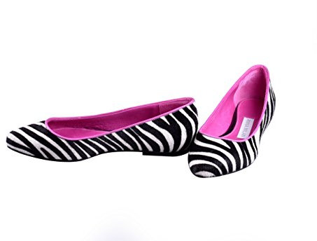 Anna Milan - Bailarinas Cebra en Fucsia, Plantillas de Gel, Plantillas de Gel (Numeric_37)