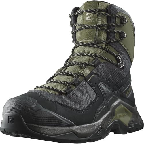 Salomon Quest Element Gore-Tex Chaussures Lmperméables de Randonnée Trek pour Homme, Style Sportif, Stabilité Tout-Terrain, Fonctionnalités Outdoor Indispensables, Black, 43 1/3