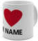 printplanet XL Riesen-Tasse mit Namen personalisiert - Motiv I Love - individuell gestalten - Namenstasse, Kaffeebecher, Becher, Mug