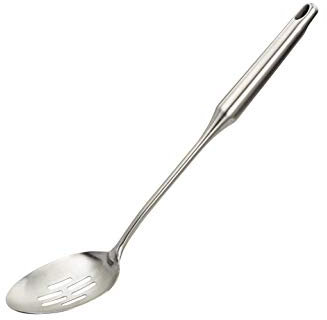 Stainless Steel Slotted Cooking Spoon, Large Metal Chef Strainer Utensil For Cooking, Serving, And Mixing, The #1 Dishwasher Safe Kitchen Tool, 15 Long Spoon With Holes