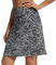 M MOTEEPI Tennisrock Damen 20'' Knielang Rock Mit Hose Drunter Damen Hohe Taille Hosenrock Skort Skirt for Women Golfrock Sportrock Midi Rock Damen Sommer Mit Taschen Innenshorts Schwarzes Blatt M