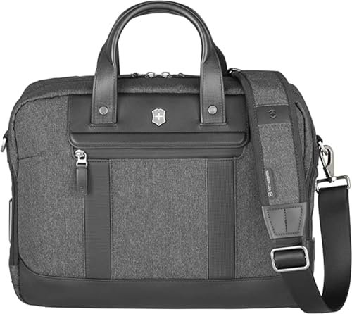 Victorinox Architecture Urban2 Briefcase, Herren Architektur Urban2 Aktentasche, Melange Grey/Black,