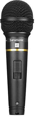 SR-MV58 Micrófono de Mano dinámico Profesional para grabación en Vivo y Estudio de Voces e Instrumentos con Parabrisas, Clip de micrófono y Cable de micrófono XLR a 1/4