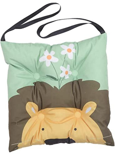 Sharplace Sitzkissen in 30 cm x 30 cm, kuschelige Stuhlkissen mit Bändern, waschbar Sitzkissenmatte Cartoon Design Verstellbar für Wohnzimmer, Küche, Terrasse, Büro, Afee