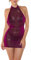Koucla Glamour Gogo Cover-Up Robe tortue à col rond Taille unique, Framboise, unique