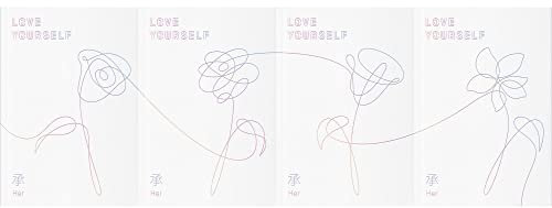 BTS – Love Yourself – Her (5. Mini-Album) CD + gefaltetes Poster, zufällige Version.