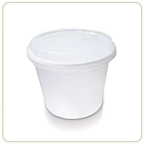 LITTLE BALANCE 8578 Kit 4 pots pour fromages blancs, 4 pots pour Faisselles, Fromages Blancs 500g, Pot + Egouttoir + Couvercle, Idéal pour des fromages faits maison, Fabrication française