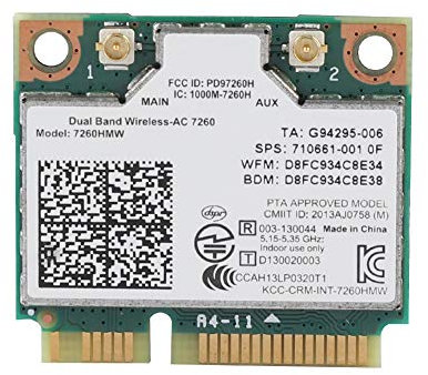 Für 7260AC 7260HMW PCI-E 2,4G/5G Dual-Band Wireless Bluetooth 4,0 Netzwerk Karte, Für Dell/für Toshiba/für Acer/für/für/für Laptops